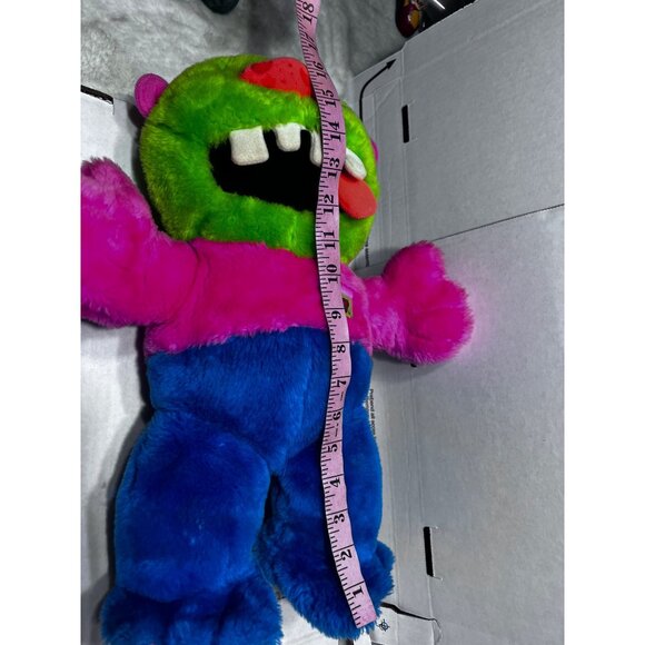 Zugly Hug A Monster 1986 Marchon My Pet Monster Plush Toy With Signature Colorfu - Picture 5 of 6